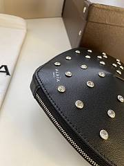Alaia Le Coeur Black Studded Heart Bag 21x17x5cm - 5