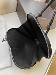 Alaia Le Coeur Black Studded Heart Bag 21x17x5cm - 4