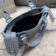 Balenciaga Blue Mini City Bag 24x17x10cm - 6