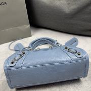 Balenciaga Blue Mini City Bag 24x17x10cm - 4