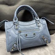Balenciaga Blue Mini City Bag 24x17x10cm - 3
