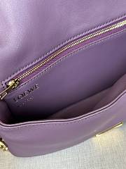 Loewe Goya Puffer Mini Bag Purple 20x14x9cm - 6