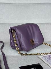 Loewe Goya Puffer Mini Bag Purple 20x14x9cm - 2