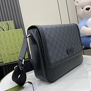 Gucci Medium GG Crossbody Bag Black 28.5x23.5x8cm - 6