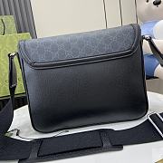 Gucci Medium GG Crossbody Bag Black 28.5x23.5x8cm - 5