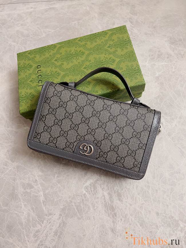 Gucci Ophidia GG Travel Case Grey 21.5x14x4.5cm - 1
