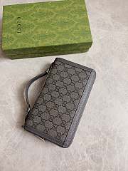 Gucci Ophidia GG Travel Case Grey 21.5x14x4.5cm - 4