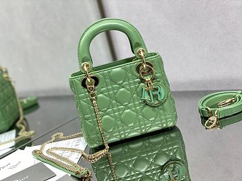 Dior Mini Lady Bag Green 17cm