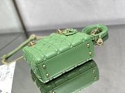 Dior Mini Lady Bag Green 17cm - 6