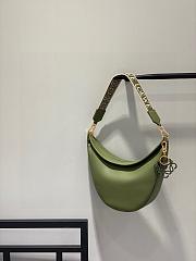 Loewe Luna Bag In Satin Calfskin And Jacquard Green 27x29.5x8cm - 4