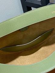 Loewe Luna Bag In Satin Calfskin And Jacquard Green 27x29.5x8cm - 3