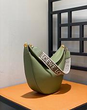 Loewe Luna Bag In Satin Calfskin And Jacquard Green 27x29.5x8cm - 2