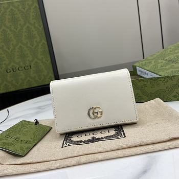 Gucci GG Marmont Card Case White Wallet 11x7.5x2cm