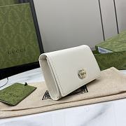 Gucci GG Marmont Card Case White Wallet 11x7.5x2cm - 4