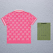 Gucci Polo Shirt With Interlocking G Pink - 2