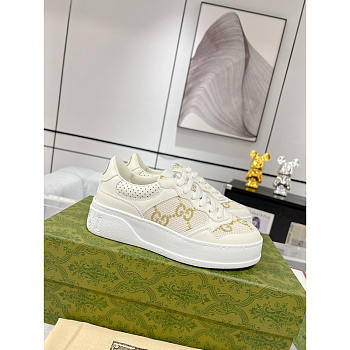 Gucci GG Supreme Panelled Sneakers White