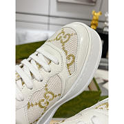 Gucci GG Supreme Panelled Sneakers White - 3