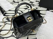 Chanel Bag Handle Lambskin Black Gold 18x12x7cm - 4