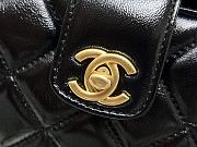 Chanel Bag Handle Lambskin Black Gold 18x12x7cm - 2