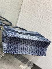 Dior Large Book Tote Blue Denim Oblique Jacquard 42x35x18.5cm - 3