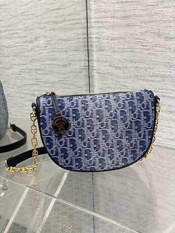 Dior Diorstar Callisto Bag Blue Denim Oblique 20 x 14 x 4 cm