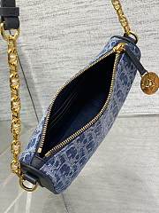 Dior Diorstar Callisto Bag Blue Denim Oblique 20 x 14 x 4 cm - 6