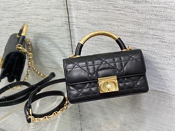 Dior Ange Bag Black Gold 20x12x5cm