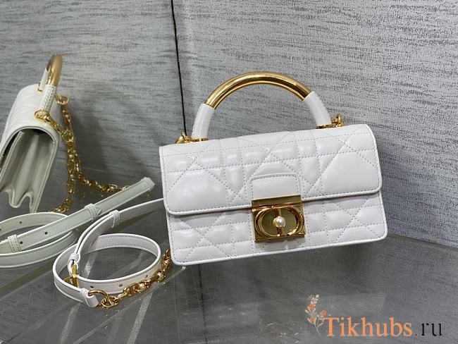 Dior Ange Bag White Gold 20x12x5cm - 1