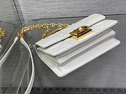 Dior Ange Bag White Gold 20x12x5cm - 6