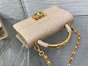 Dior Ange Bag Beige Gold 20x12x5cm - 6