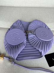 Loewe Bracelet Pouch Bag Purple 25x10x10cm - 6