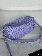 Loewe Bracelet Pouch Bag Purple 25x10x10cm - 5