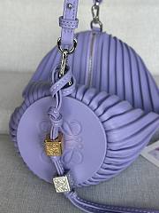 Loewe Bracelet Pouch Bag Purple 25x10x10cm - 4
