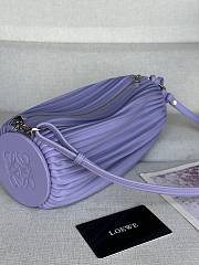 Loewe Bracelet Pouch Bag Purple 25x10x10cm - 3