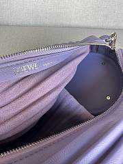 Loewe Bracelet Pouch Bag Purple 25x10x10cm - 2