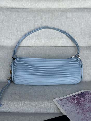 Loewe Bracelet Pouch Bag Blue 25x10x10cm