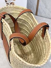Loewe Basket Bag Palm Leaf Brown 40x26.5x16cm - 2