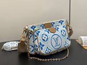 Louis Vuitton LV Multi Pochette Accessoires Lagoon Blue 24 x 13.5 x 4 cm - 3