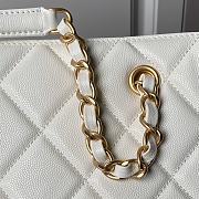 Chanel Shopping Tote Bag White Caviar Gold 24x30.5cm - 2