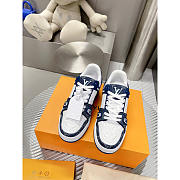 Louis Vuitton Monogram LV Trainer Sneaker Denim Blue - 3