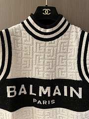 Balmain Monogrammed Bouclette Knitted Top - 3