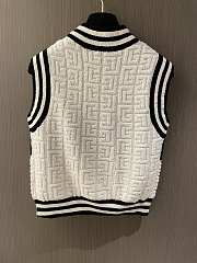 Balmain Monogrammed Bouclette Knitted Top - 2