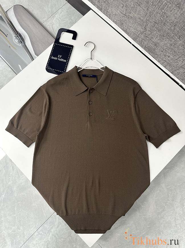 Louis Vuitton LV Brown Polo Shirt - 1