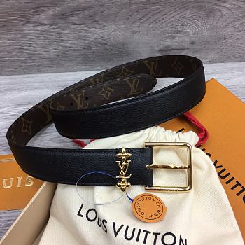 Louis Vuitton LV Bloom 30mm Black Belt