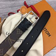 Louis Vuitton LV Bloom 30mm Black Silver Belt - 5