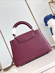 Louis Vuitton LV Capucines BB Red Wine Bag 27cm - 5