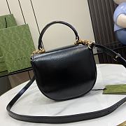 Gucci Horsebit 1955 Mini Top Handle Bag Black 18x15x6.5cm - 3