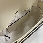 Gucci Horsebit 1955 Mini Top Handle Bag White 18x15x6.5cm - 6