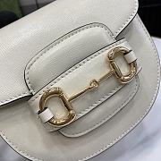 Gucci Horsebit 1955 Mini Top Handle Bag White 18x15x6.5cm - 2