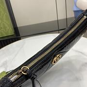 Gucci GG Marmont Small Shoulder Bag Black Patent 26x17x4cm - 6